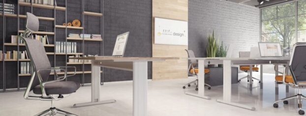 Jak dobrać nogi do stołu: suma długości nóg, blatu i stopek daje ok. 750 mm; prześwit 620–650 mm; regulacja 10–20 mm, do 30 mm.